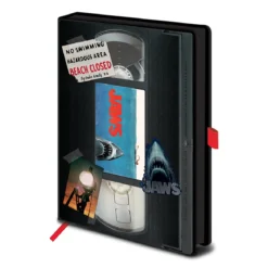Der weiße Hai - Beach Closed VHS Premium Notizbuch A5
