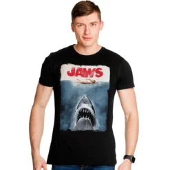 Der weiße Hai - Jaws Poster Shirt schwarz