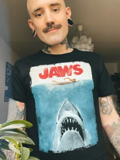 Der weiße Hai - Jaws Poster Shirt schwarz