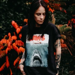 Der weiße Hai - Jaws Poster Shirt schwarz