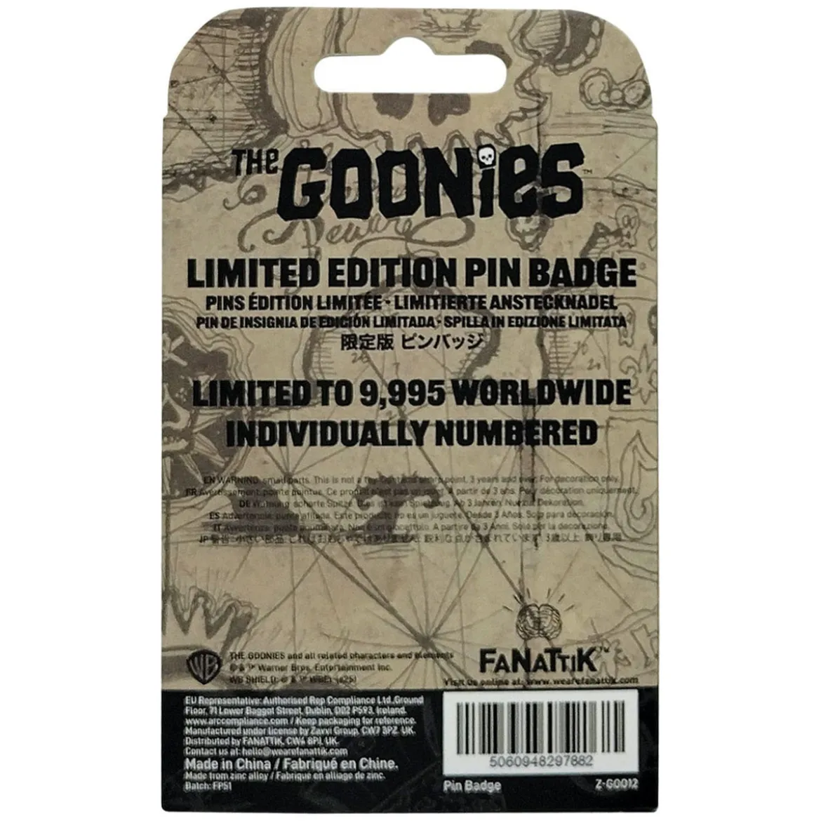Die Goonies Ansteck-Pin 40th Anniversary Never Say Die