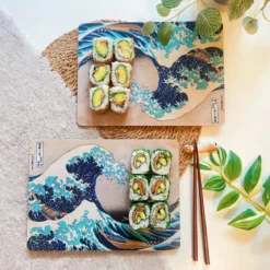 Die große Welle vor Kanagawa - Katsushika Hokusai Frühstücksbrettchen 4er Set