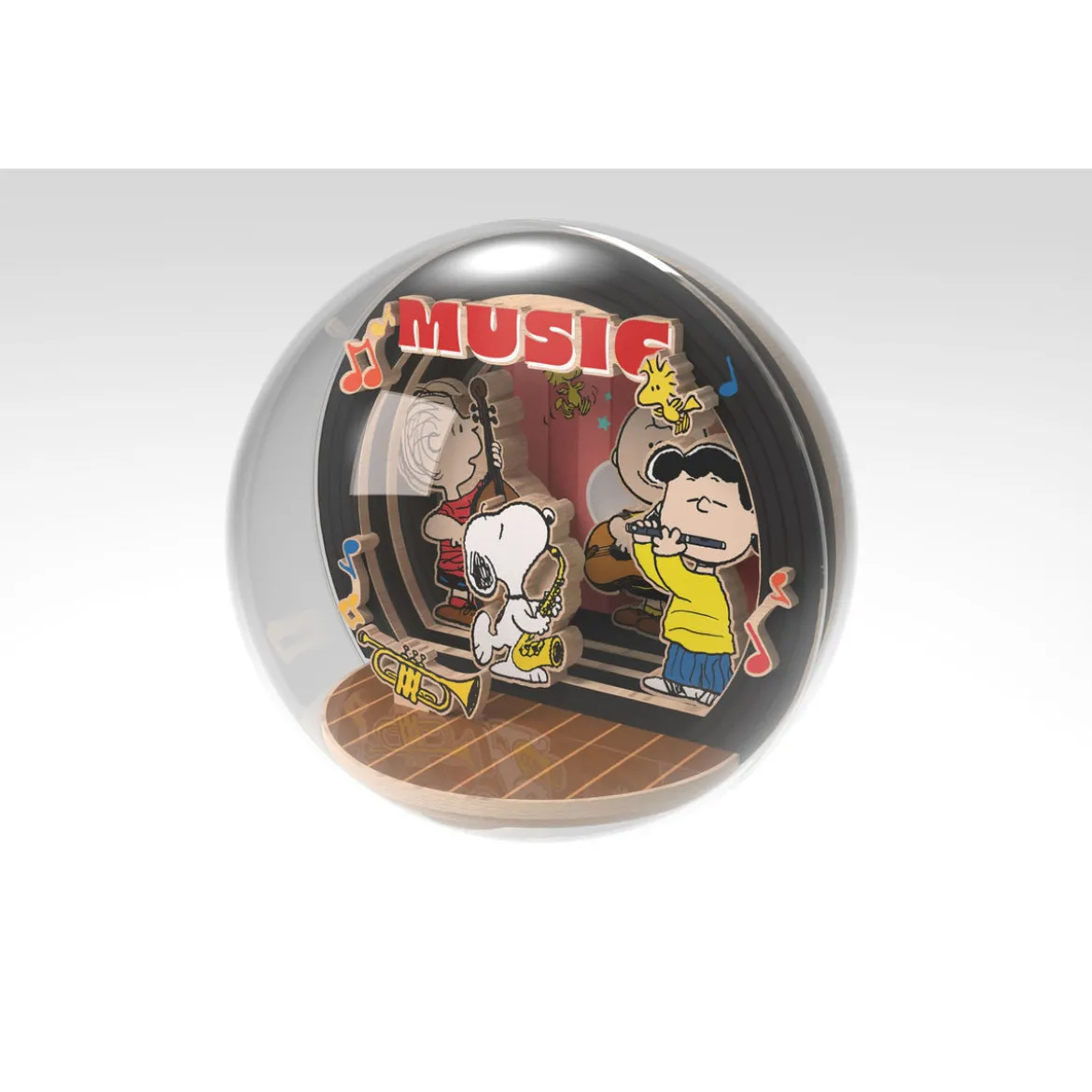 Die Peanuts Puremind Modellbausatz Wooden Theater Globe Night of Music