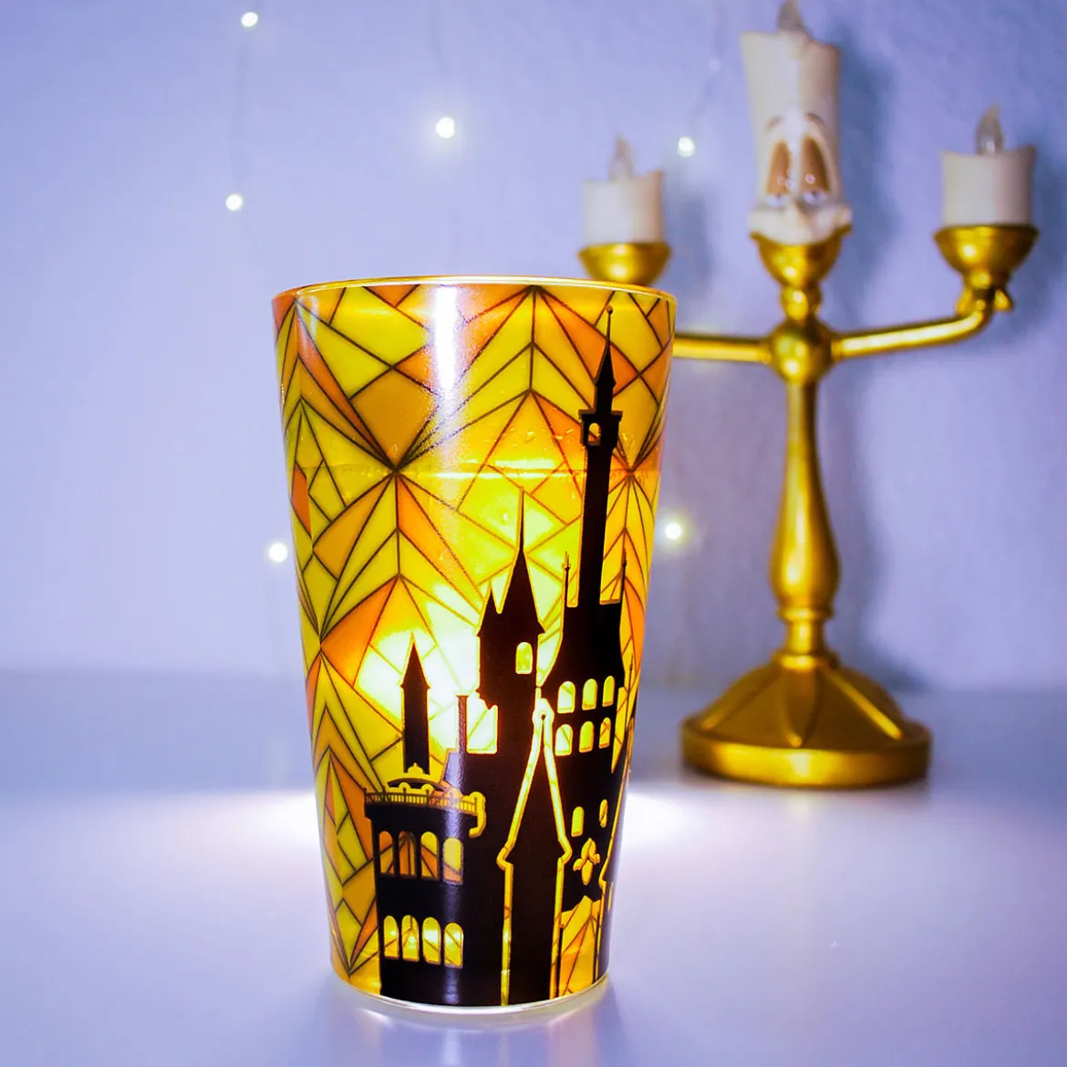 Die Schöne und das Biest - Belle Silhouette Glas