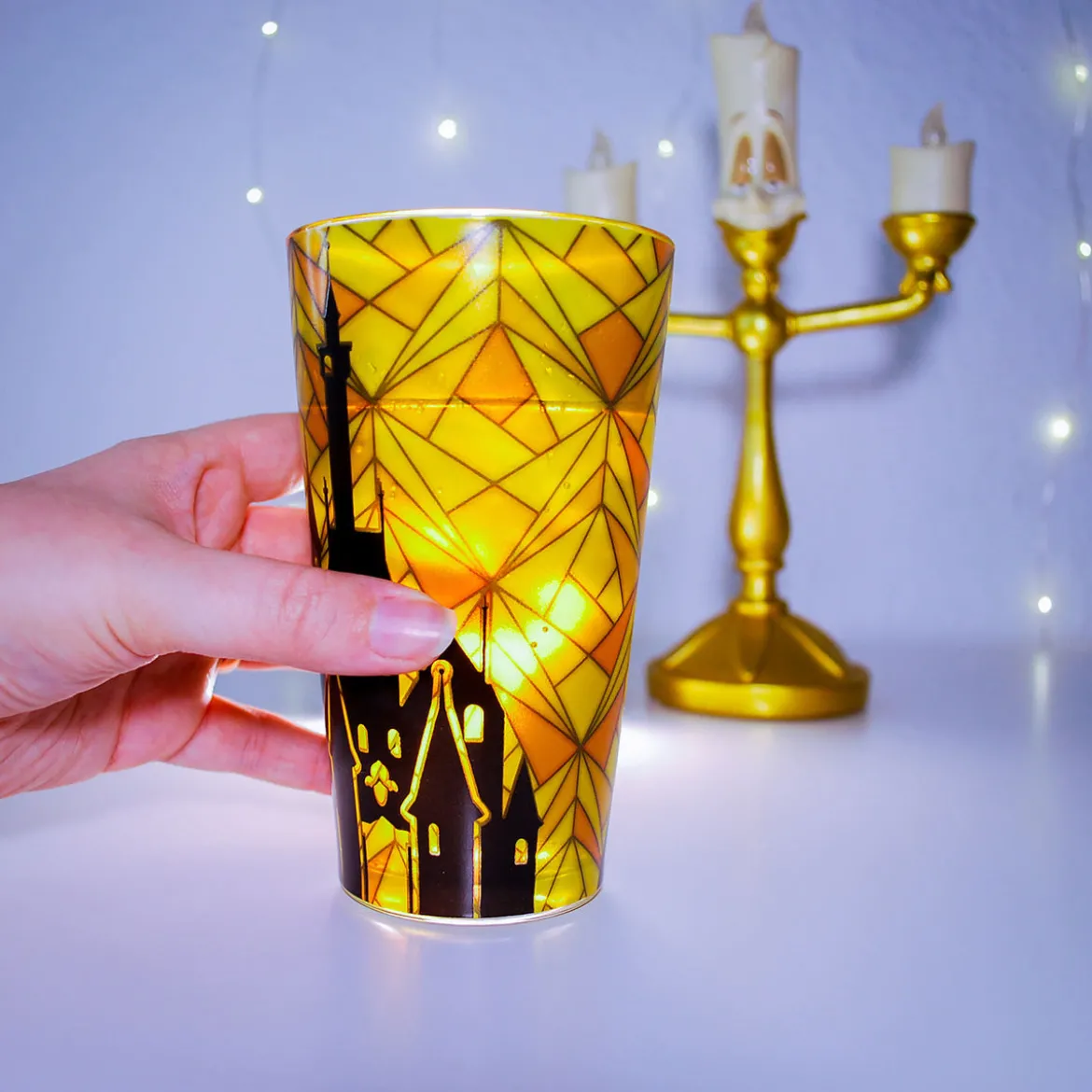 Die Schöne und das Biest - Belle Silhouette Glas