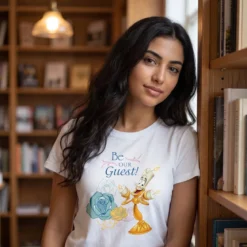 Die Schöne und das Biest - Be Our Guest T-Shirt Damen weiß