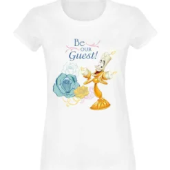 Die Schöne und das Biest - Be Our Guest T-Shirt Damen weiß
