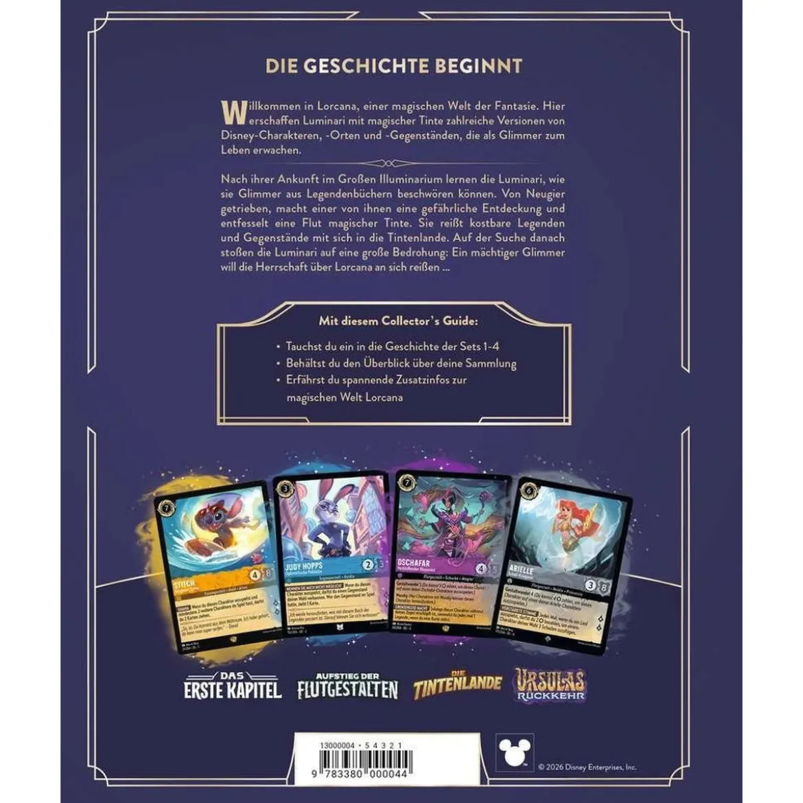 Disney Lorcana TCG Buch Der offizielle Collector's Guide: Sets 1-4 *Deutsche Version*
