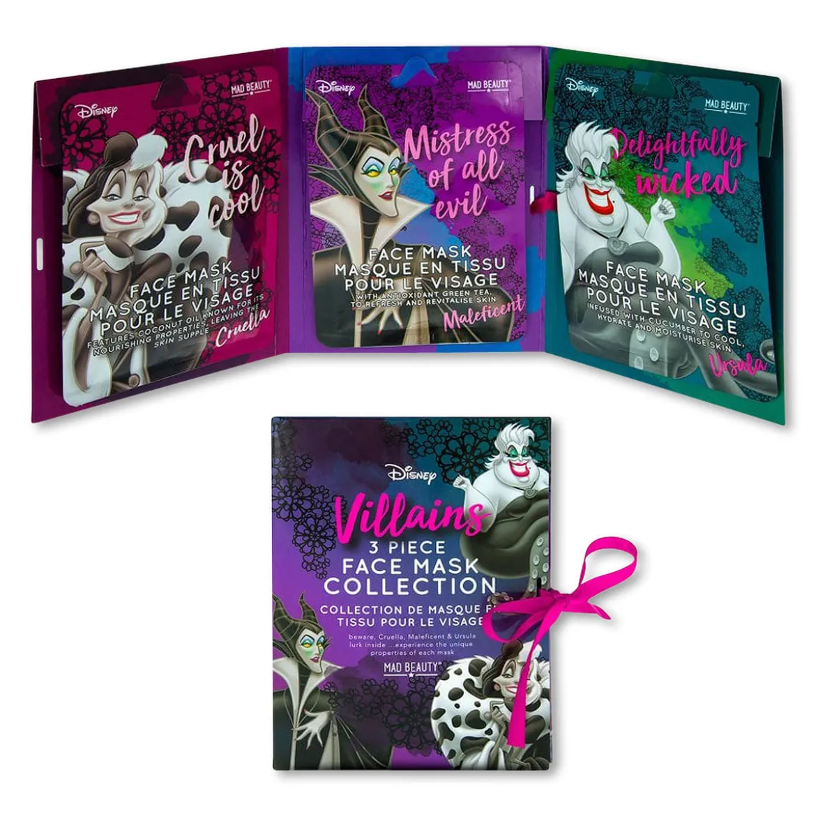 Disney - Villains Sheet Masken 3er Set
