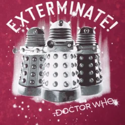 Doctor Who - Daleks Exterminate T-Shirt Damen rot