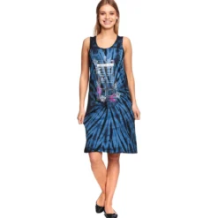 Doctor Who - Floral Tardis Batik Minikleid