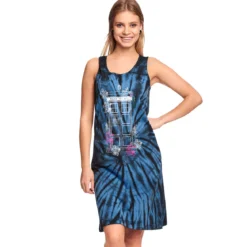 Doctor Who - Floral Tardis Batik Minikleid