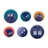Doctor Who - Tardis Button 6er Set