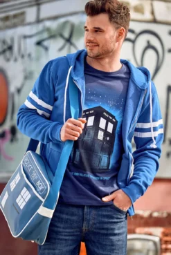 Doctor Who - Tardis Kapuzenjacke blau
