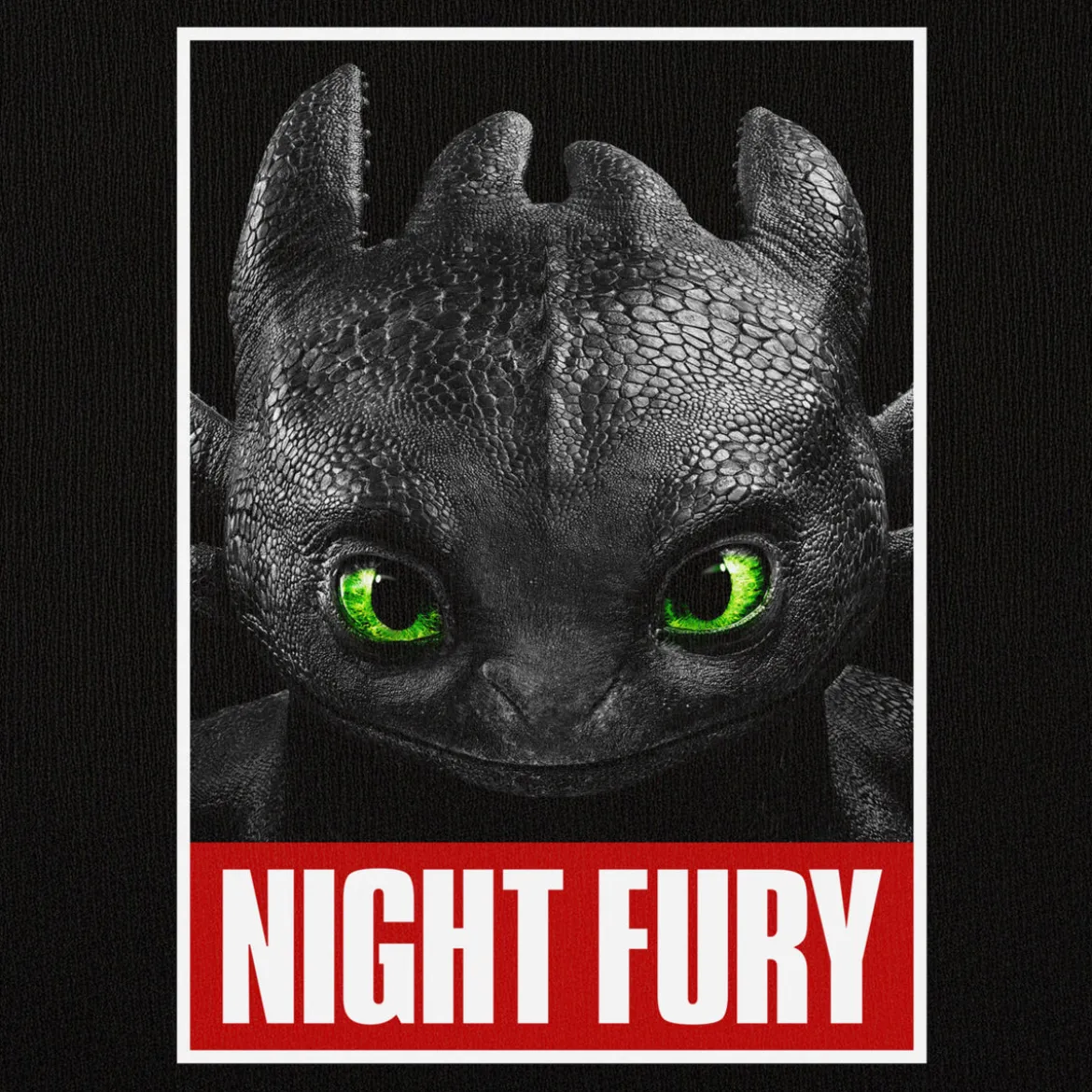 Drachenzähmen leicht gemacht - Night Fury Poster T-Shirt schwarz