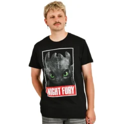 Drachenzähmen leicht gemacht - Night Fury Poster T-Shirt schwarz