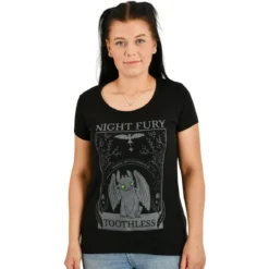 Drachenzähmen leicht gemacht - Night Fury T-Shirt Damen schwarz