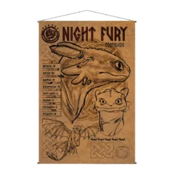 Drachenzähmen leicht gemacht - Night Fury Wall Scroll