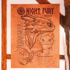 Drachenzähmen leicht gemacht - Night Fury Wall Scroll