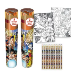 Dragon Ball - Battle of Gods Stiftebox 12er Set mit 2 Ausmalbildern