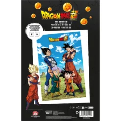 Dragon Ball Super 3D Poster Battle of Gods Goku Vegeta Family 38 x 58 cm