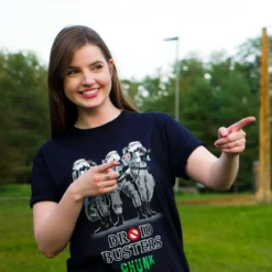 Droidbusters T-Shirt für Star Wars Fans blau