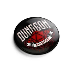 Dungeon Master Button für D&D Fans