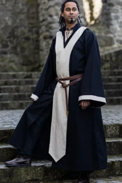 Dungeons & Dragons - Magier Robe schwarz-natur