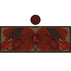 Dungeons & Dragons Schreibtischunterlage & Untersetzer Set