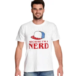 Dustin Nerd T-Shirt für Stranger Things Fans weiß