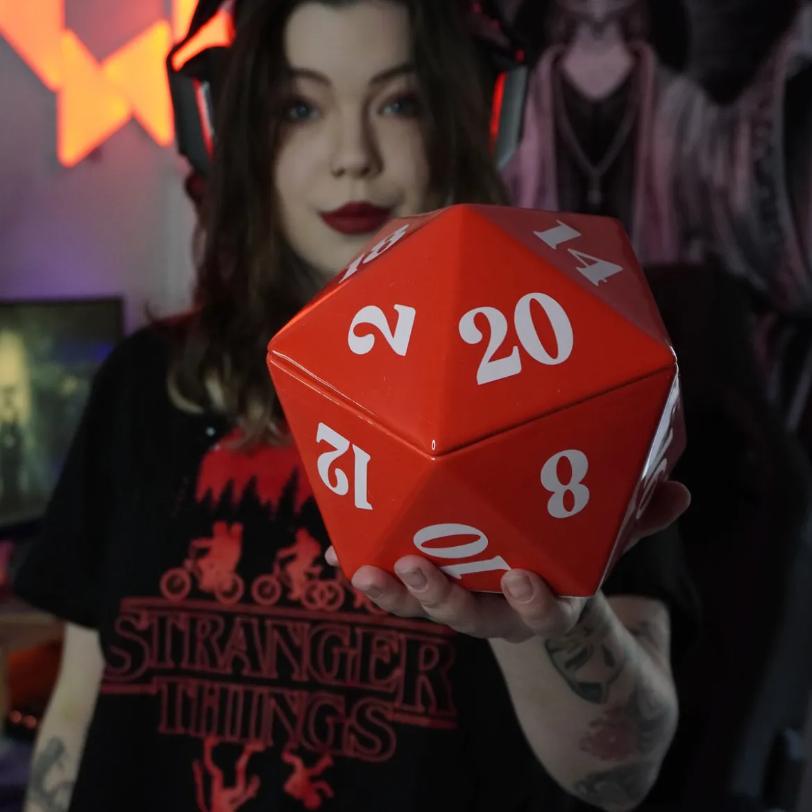 D20 Würfel Keksdose für Pen & Paper Fans