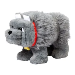 Ein Minecraft Film Plüschfigur mit Sound Dennis der Wolf 20 cm