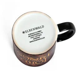Elbenwald Herr der Ringe Tasse 20 Jahre Jubiläums Kollektion mit Gandalf Rundumdruck und Filmlogo 320 ml Keramik