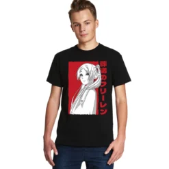 Elfenmagierin T-Shirt für Frieren Fans schwarz