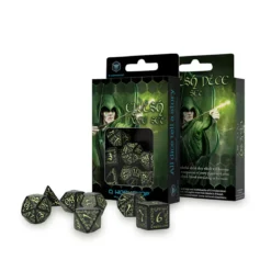 Elvish RPG Würfel Set 7tlg Glow in The Dark Edition