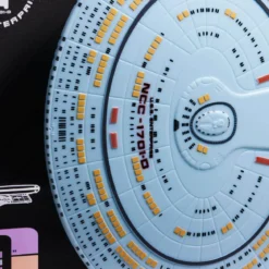 Enterprise NCC 1701-D Wandplakette mit Modell Replik - Star Trek