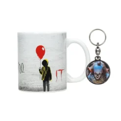 Es Geschenkbox Tasse & Schlüsselanhänger You'll float too