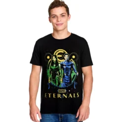 Eternals - Ikaris & Sersi T-Shirt schwarz