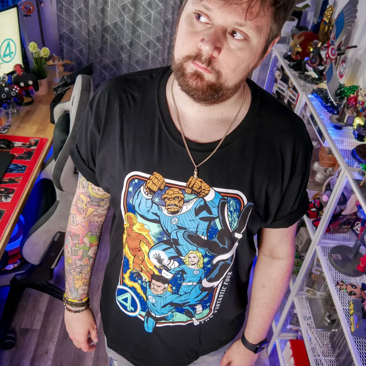 Fantastic Four - Characters T-Shirt schwarz