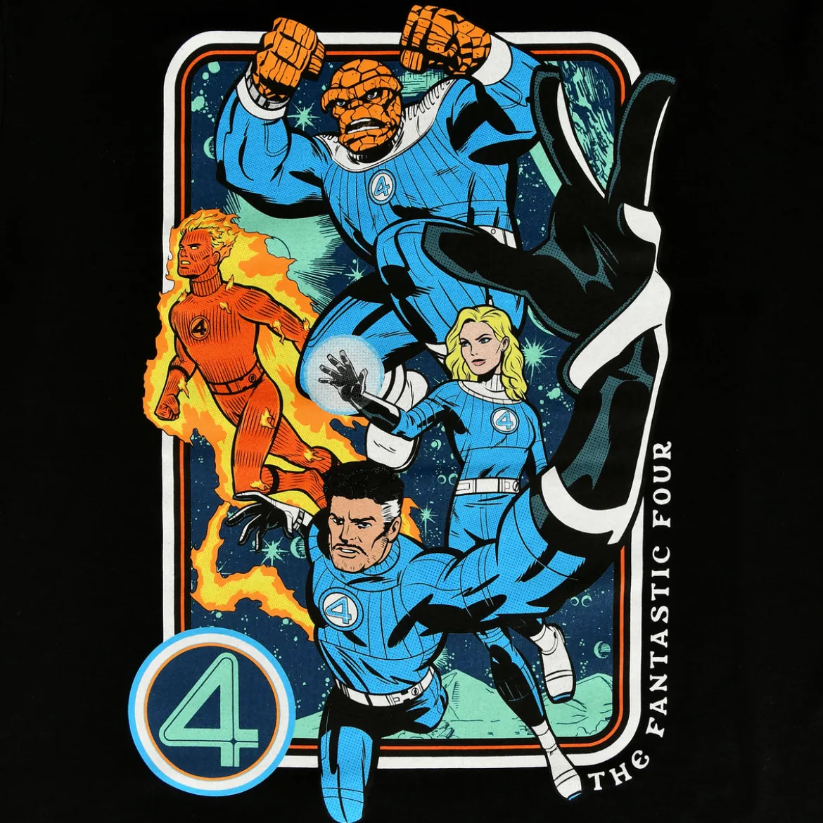 Fantastic Four - Characters T-Shirt schwarz