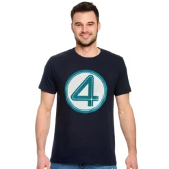 Fantastic Four - Emblem T-Shirt blau