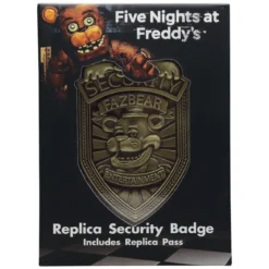 Five Nights at Freddys Replik Security Badge Antique Brass