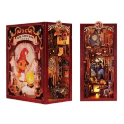 Flame Common Room Book Nook Modell Bausatz Holz für Harry Potter Fans