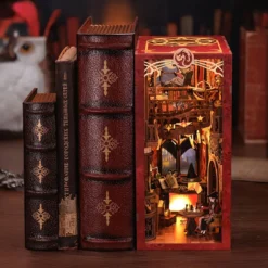 Flame Common Room Book Nook Modell Bausatz Holz für Harry Potter Fans