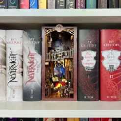 Flame Common Room Book Nook Modell Bausatz Holz für Harry Potter Fans