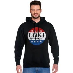 For President Hoodie für Loki Fans schwarz