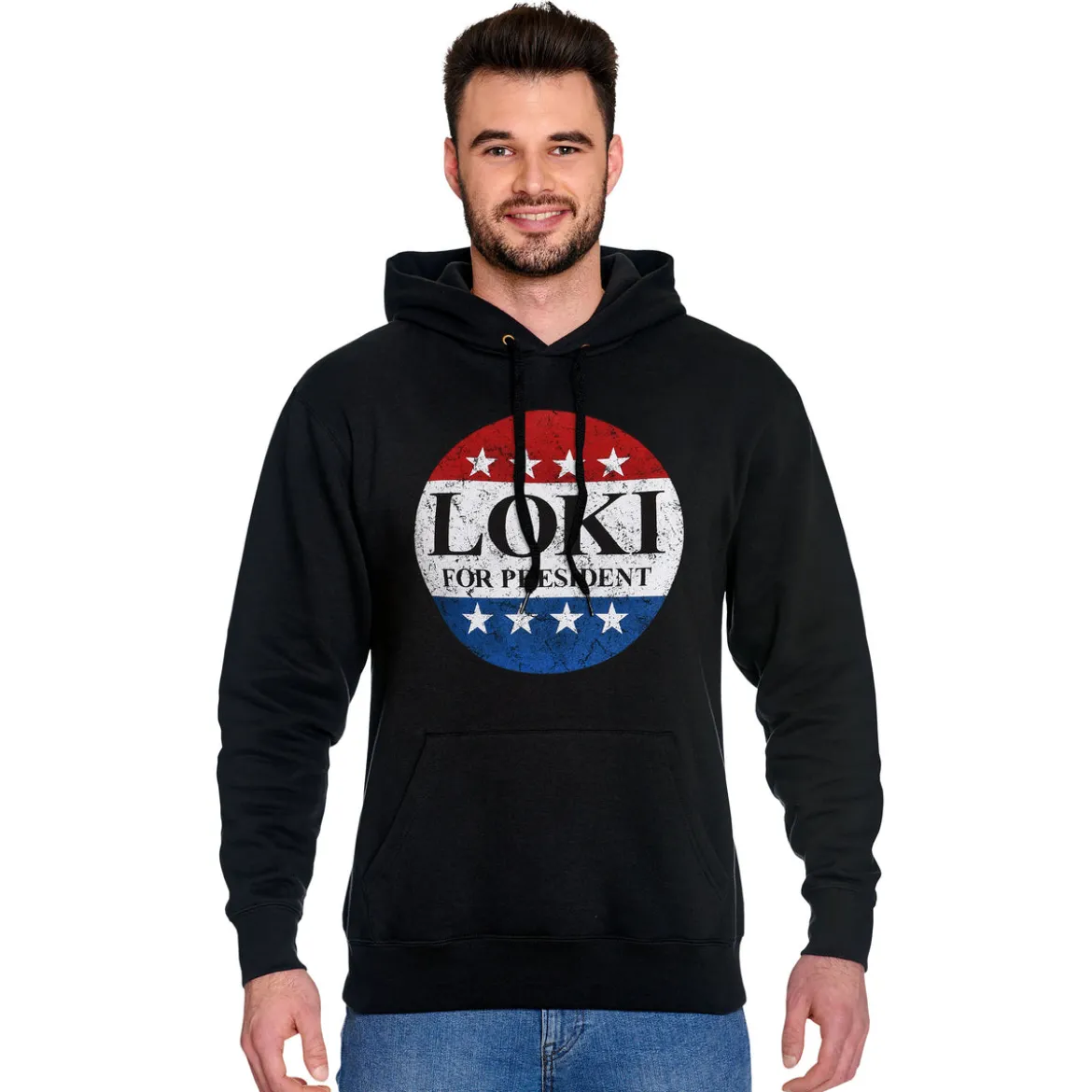 For President Hoodie für Loki Fans schwarz