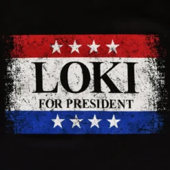 For President T-Shirt schwarz für Loki Fans