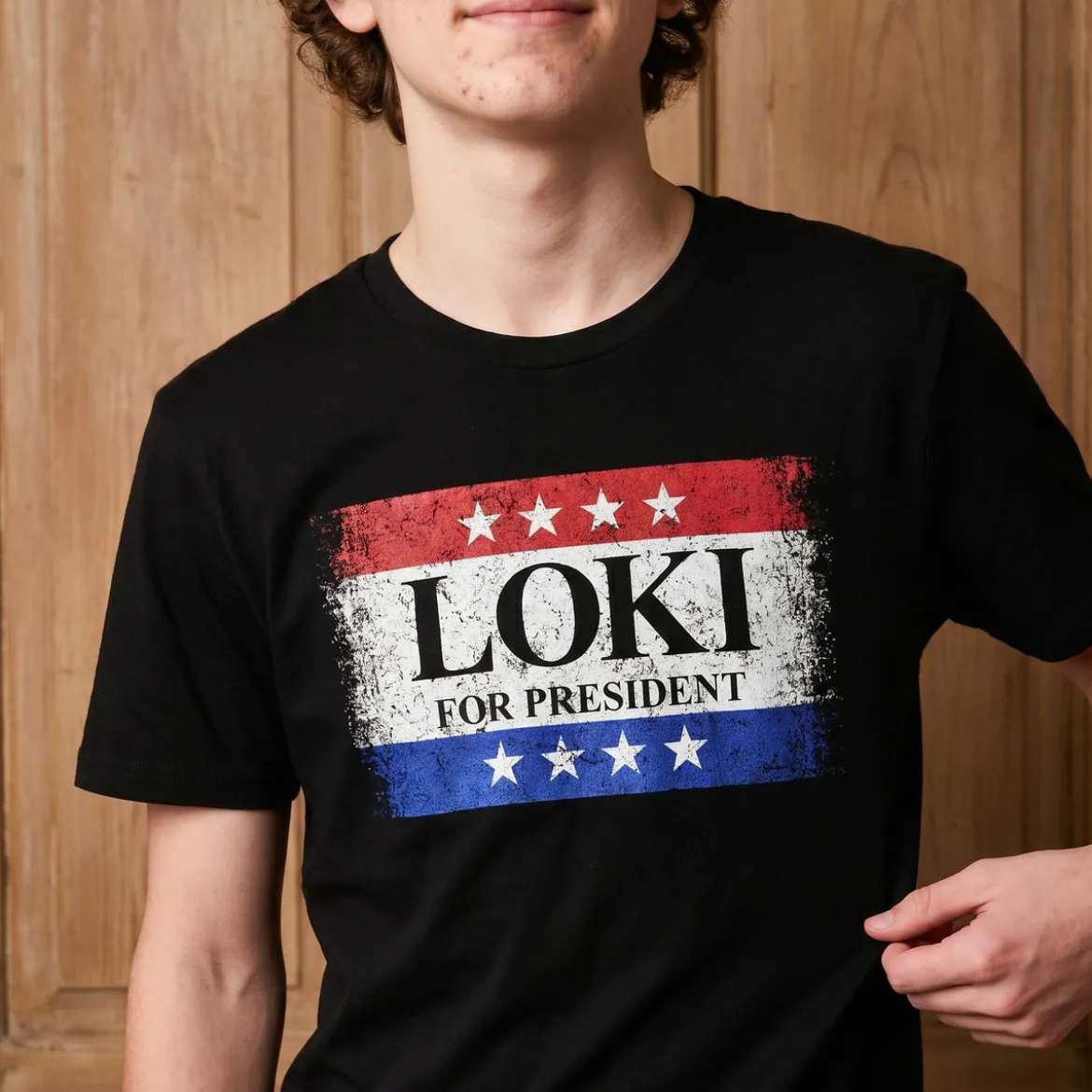 For President T-Shirt schwarz für Loki Fans