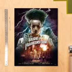 Frankensteins Braut Kunstdruck Bride of Frankenstein (Color Variant) by Ruiz Burgos 61 x 46 cm - ungerahmt